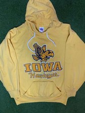 90s Iowa Hawkeyes - Vintage College Hoodie Large 