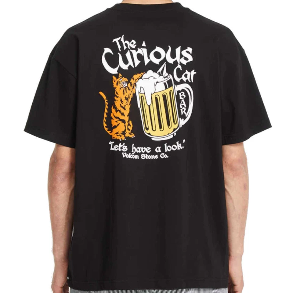 Volcom T-Shirt Curious Cat SST - black - Bild 2 von 4