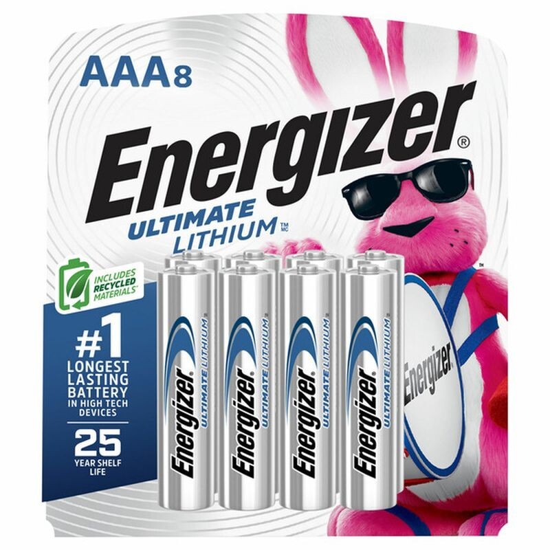 Energizer Ultimate Lithium AAA Batteries 8 Pack Triple A Batteries FREE SHIPPING-image