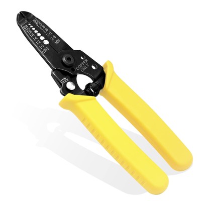 Mini Wire Stripper Tool 10-22 AWG Compact for Solid Stranded Cables