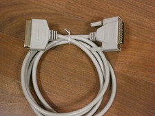 25 PIN MALE TO FEMALE END 5 FT GRAY CONNECTION EXTENSION COMPUTER CABLE NEW