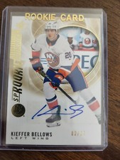 2020-21 UD SP Hockey Kieffer Bellows Rookie Authentics Auto SSP RC # 128 /25
