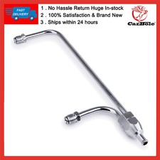 4150 Chrome Dual Feed Fuel Line For Carburetor Double Pumper Fit 38 Hose Carbs