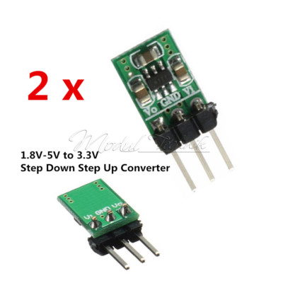 2PCS DC-DC 1.8V-5V to 3.3V Step Down Step Up Converter Wifi Bluetooth ESP8266 MT