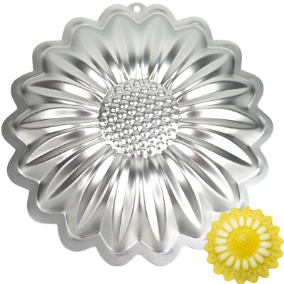 Sunflower Shaped Cake Pan 3D Birthday Aluminum Nonstick Baking