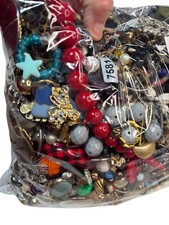 4.2 pounds CRAFT/Repurpose/Broken/ Beads Large Assorted Craft Jewelry Lot With