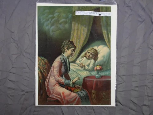 Bible Stories A Chromolithograph image by Hallett & Co 1880 Heavy Stock