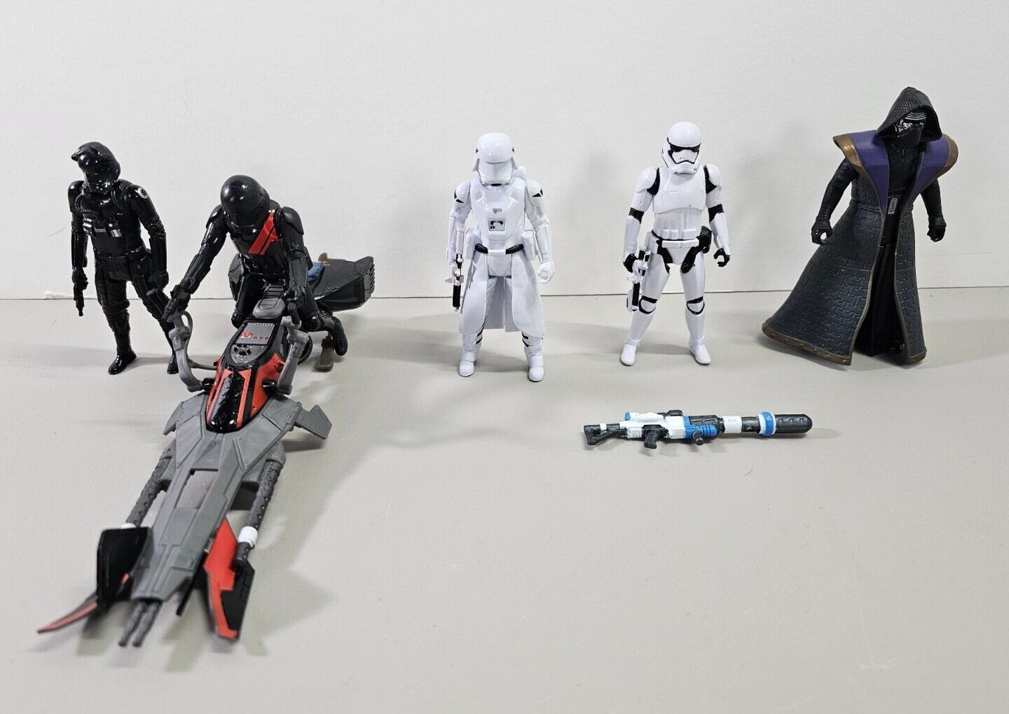 Star Wars First Order Stormtrooper Snowtrooper Speeder Kylo Awakens Figure Lot