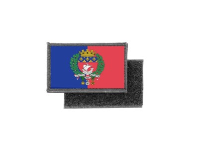 Flag patch printed badge country paris city france