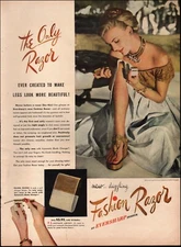 1947 Vintage ad EVERSHARP Schick retro razor Sexy model legs  ART   01/10/24