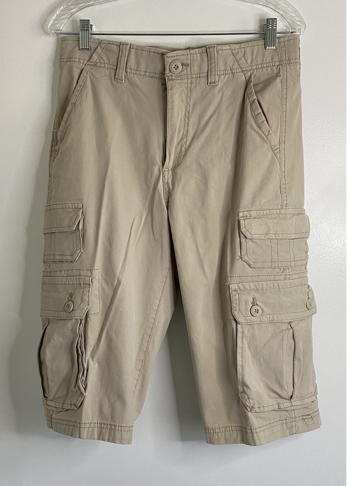 Urban Pipeline Men’s Cargo Shorts Beige Khaki Size 32 Gem