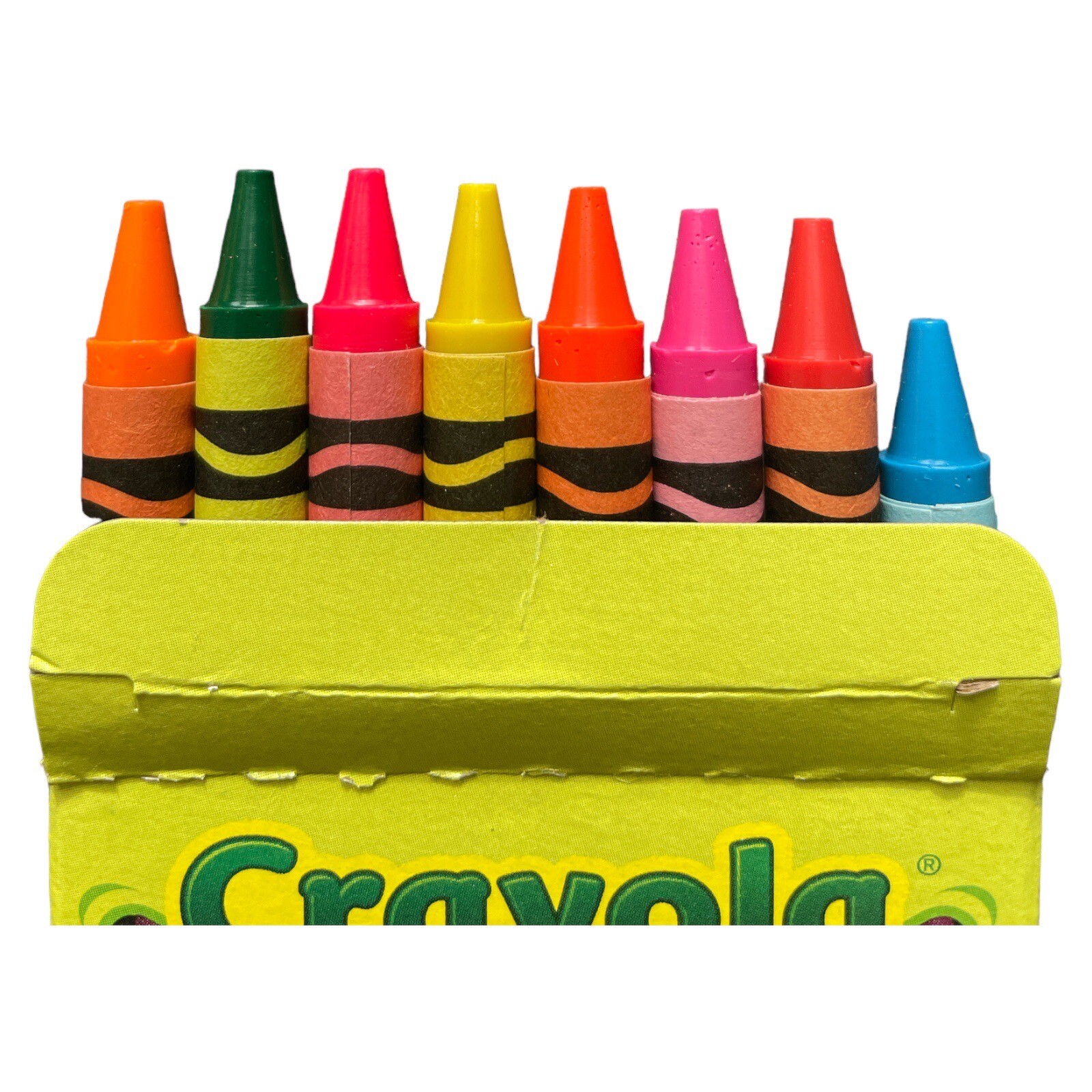 Crayola Neon Crayons, 8 Count, Nontoxic Wax Crayons, Wow Intense