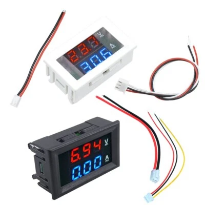 Digital DC 100V 10A Voltmeter Amperemeter LED Dual Volt Amp Meter Messgerät