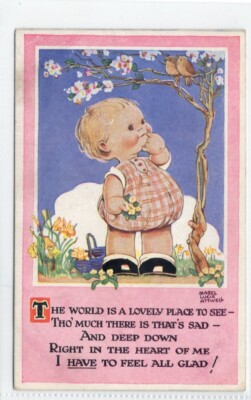 (Gd1759) Mabel Lucie Attwell, Die Welt ist so ein schöner Ort zum Sehen