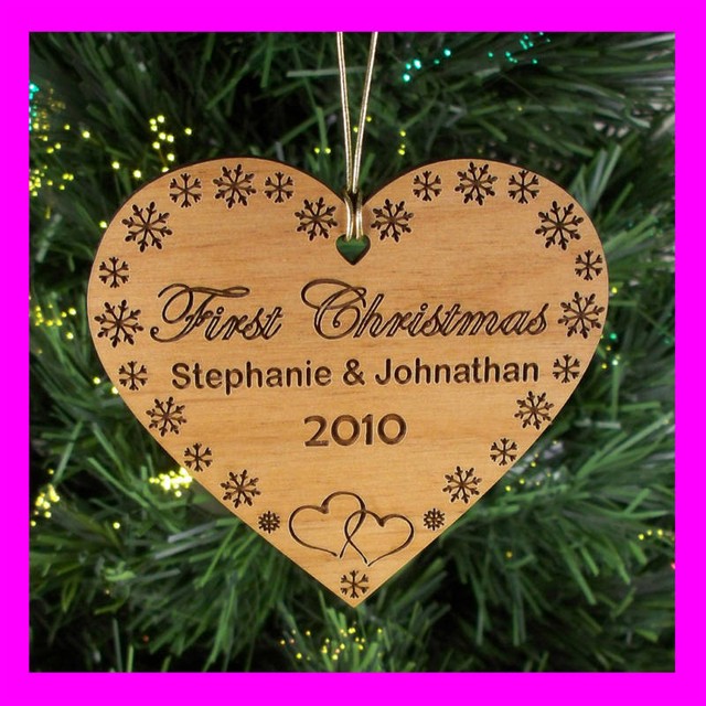 engraved first christmas ornament
