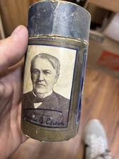 EDISON Blue Amberol Cylinder Record. Abide with Me. 155156