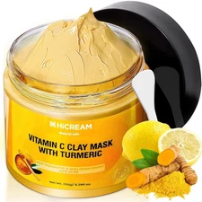 Turmeric Vitamin C Clay Mask, Deep Cleansing Facial Face clay 