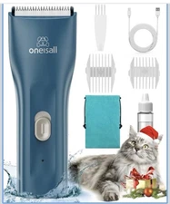 oneisall Cat Clippers Cordless Waterproof Quiet Pet Shaver for Matted Hair