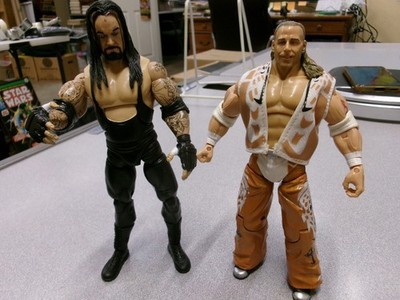 Undertaker Shawn Michaels WWE Jakks Deluxe Heaven & Hell wrestling figures