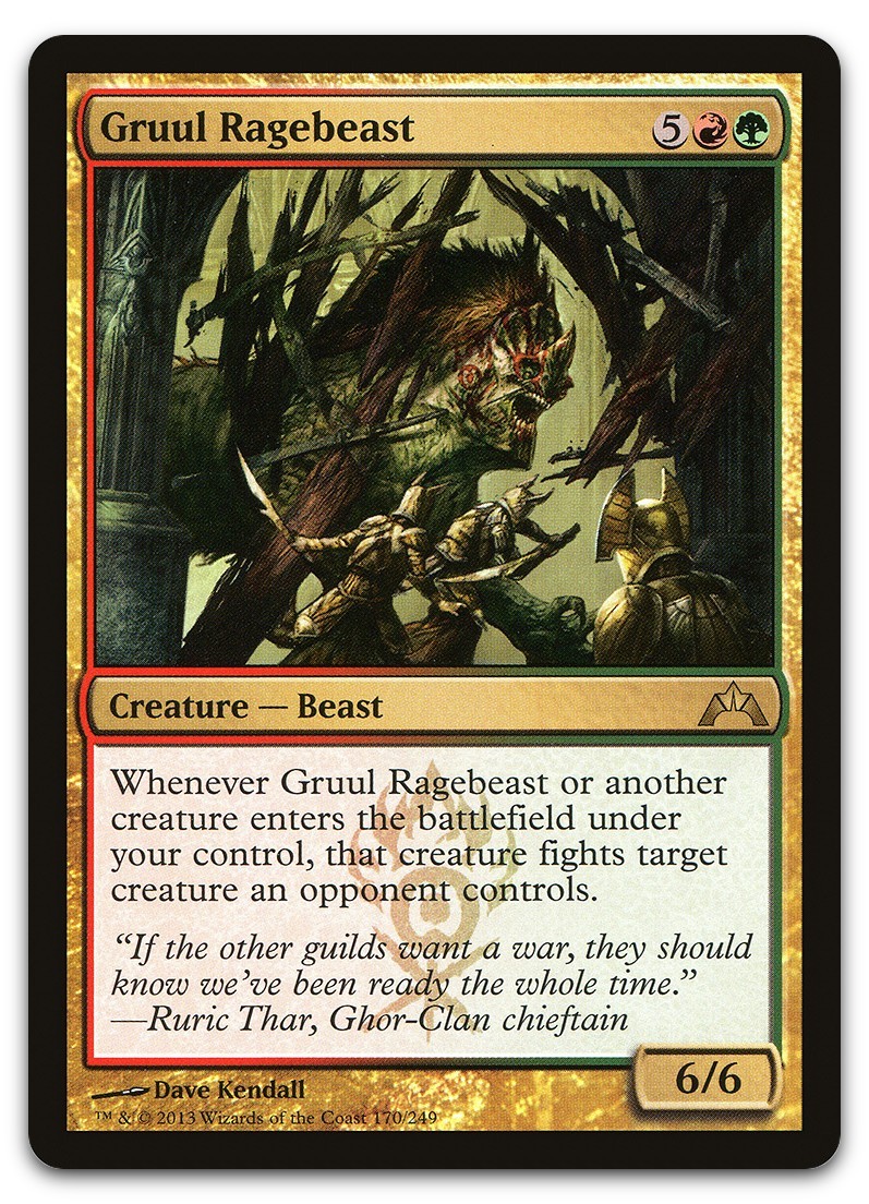 Gruul Ragebeast #170 (NM) Gatecrash GTC Magic MTG