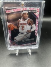 2024-25 Panini Prizm Black Miles   McBride Cherry Blossom /20 Knicks #189