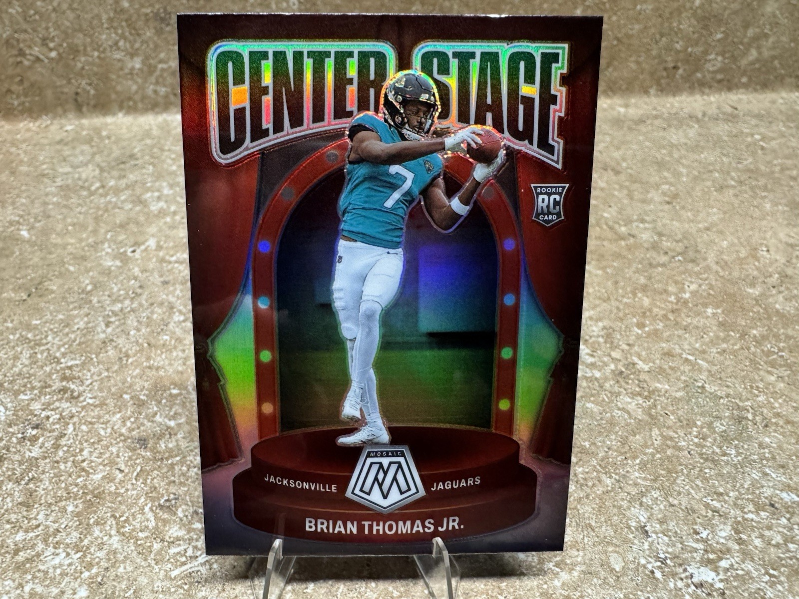 2024 Panini Mosaic - Center Stage Brian Thomas Jr. #4 Silver Prizm (RC)