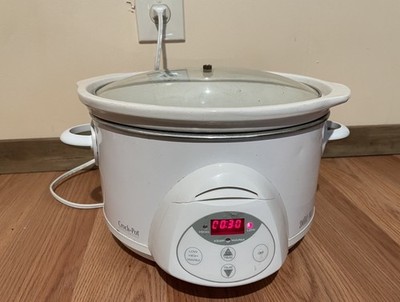 Rival Crock Pot Smart Pot Stoneware Slow Cooker 5 qt White Model SCRC500