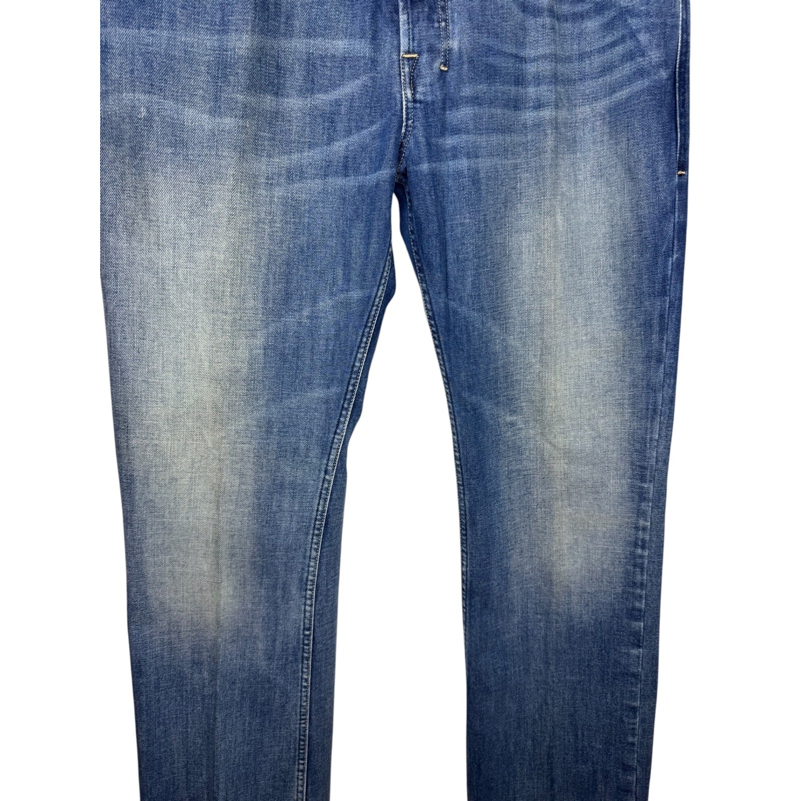 Diesel Zatiny 008AT Mens Bootcut Jeans Blue Wash 36x32 Made in Italy Button Fly image 3