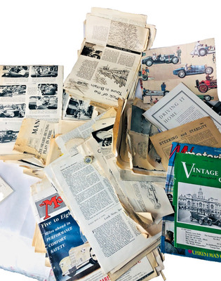 Faltblatt Papiere Ephemera Autopapiere riesiges zufälliges Konvolut Vintage ncb