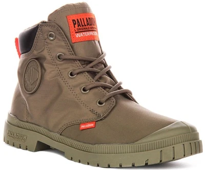 Bottes Femme Palladium Pampa SP20 En Nylon À Lacets Découpées Vert EU 37-47 - Photo 1/4