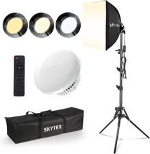 Softbox Lighting Kit 16 in x 16 in 2700-6400K Adjustable for Photography