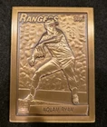 Nolan Ryan 1990 Topps Gallery Of Champions #1 Bronze Card Texas Rangers