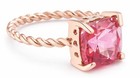 GENUINE 3.40 Cts PINK SAPPHIRE ROPE RING SOLID 10K ROSE GOLD - Free Appraisal — photo 6