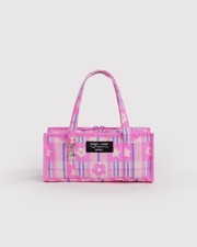 BAGGU X Sandy Liang Mini Nylon Market Bag Pink Plaid NWT Limited Collection