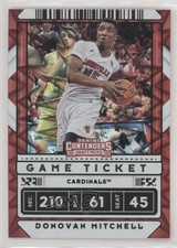 2020-21 Contenders Draft Picks Game Ticket Green Explosion Donovan Mitchell 08ti