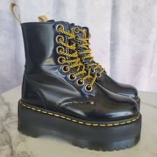 Dr. Martens Jadon Max Platform Boots Black/Ye...