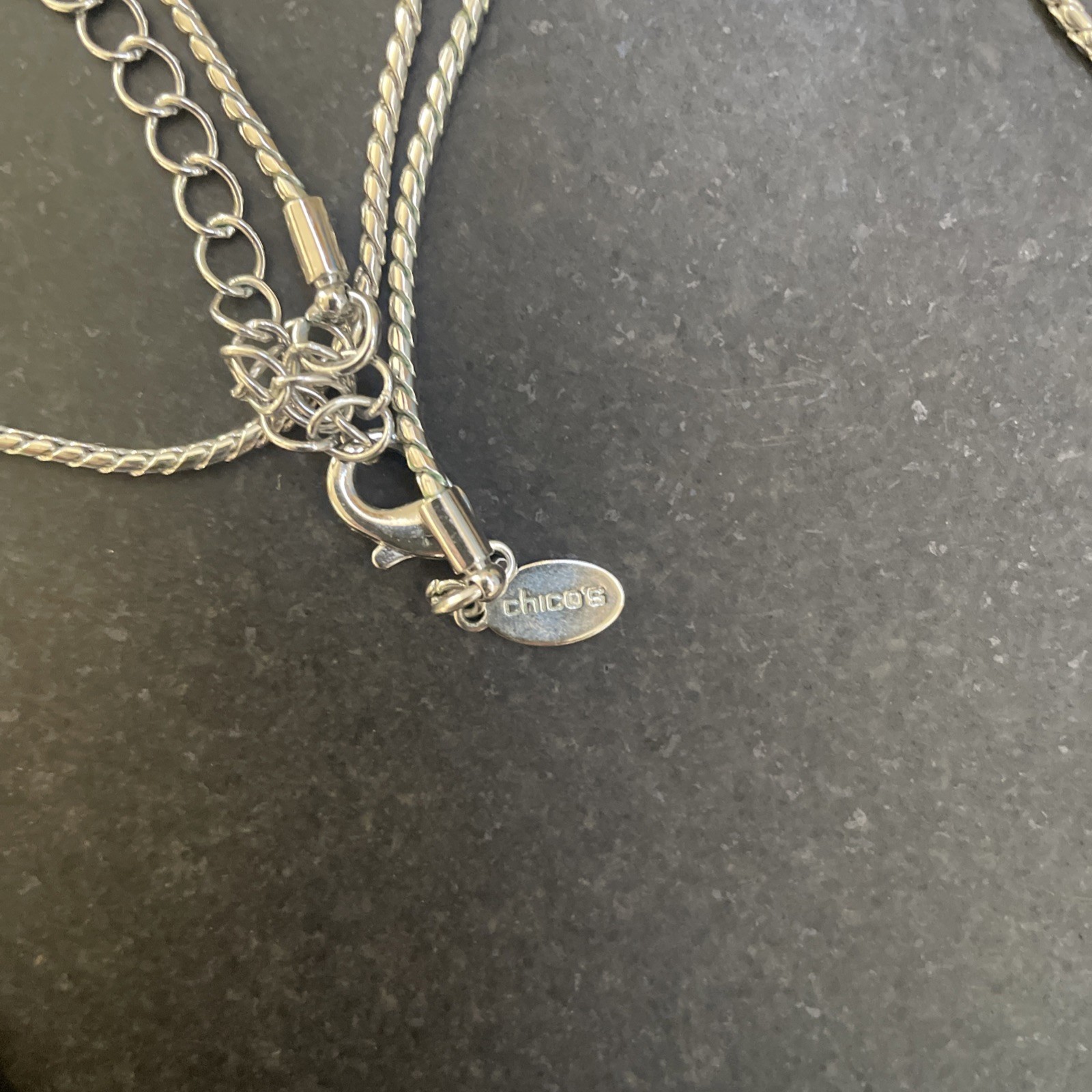 Chicos Two Tone Statement Necklace - image 3