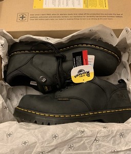 NIB Dr. Martens Air Wair Ashridge NS Men’s Size 12 Black Leather Work Shoe