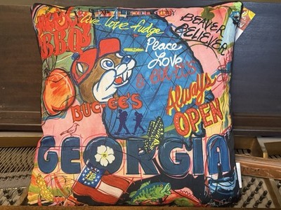 New Buc-ee s Georgia 18x18 Throw Pillow