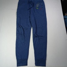 U.S. Polo Assn. Fleece Joggers Sweatpants Men's Size M Medium Blue Zip Pockets