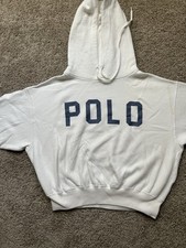 Polo Ralph Lauren Boy  s Small White Vintage Hoodie
