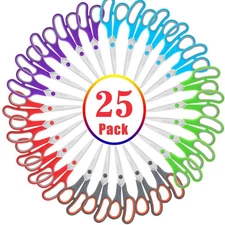 25-Pack Multipurpose 8" Fabric Scissors for Home, Office, School Supplies