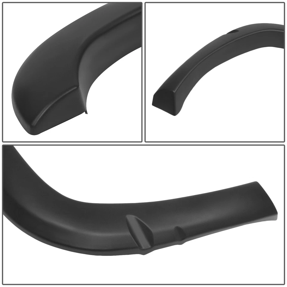 PROTECTOR DE BROTES DE GUARDABARROS DE RUEDA NEGRO ESTILO FÁBRICA 4 PIEZAS PARA CAMIONETA DODGE RAM 94-02 Foto 4 de 4