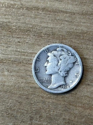 1934D Mercury Dime VG