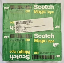 12 Rolls of 3M 810 Scotch Magic Tape 3/4 in x 2592 in 72 yd , 3" Core