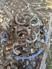 20 IRON HORSESHOES CRAFTS HORSE SHOE  HAVE RUST 