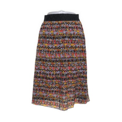 Lula Roe, Rock, Größe: M, Lila/Mehrfarbig, Polyester, Chevron, Damen #fvx