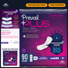 Ultimate Absorbency Incontinence Bladder Control Pads - Long Length, 90 Count 2