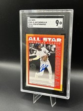 2025 Topps Series 2 Jazz Chisholm Jr Auto 1990 All Star Auto Red 5/5 SGC 9