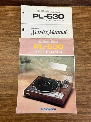 Original Pioneer PL-530 Turntable Service Manual/ Schematic